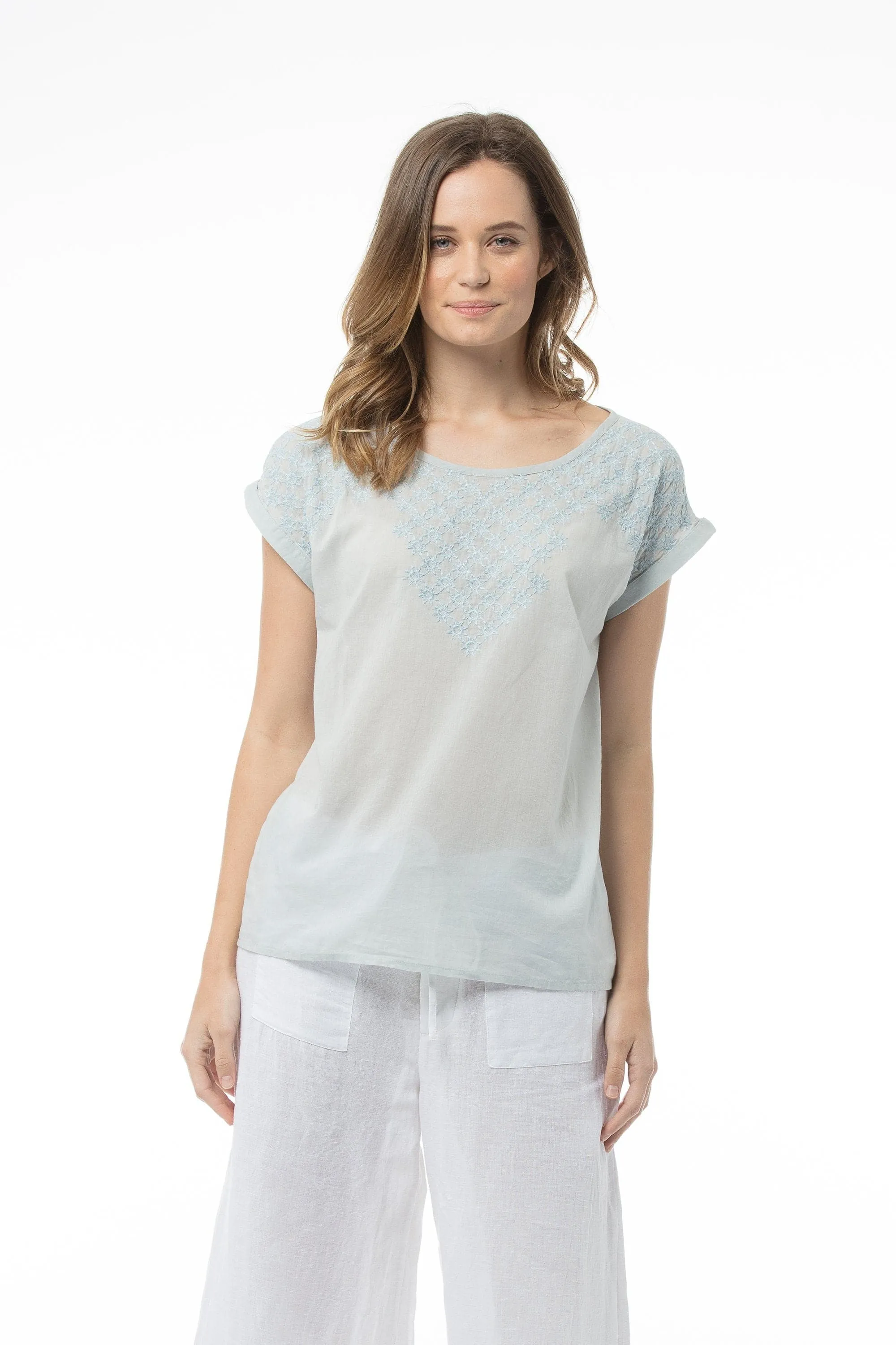 MINNA Top - Washed Blue