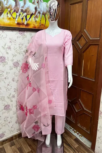 Modern simple plazo suit design 2021 Pink blue