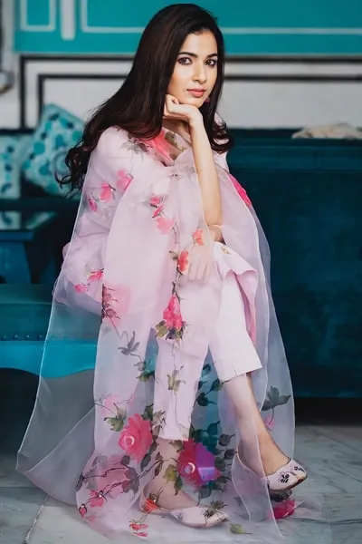 Modern simple plazo suit design 2021 Pink blue