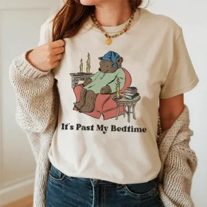 Past My Bedtime Charming Bookworm Graphic Tee