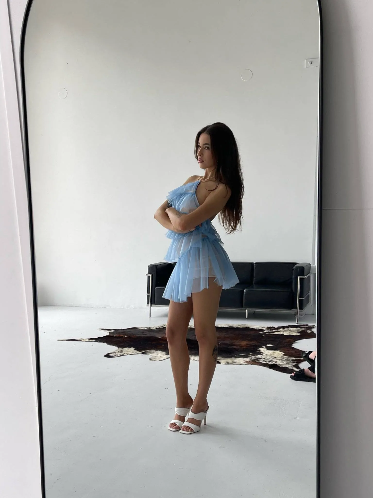 The Bar - Lou Dress in Azure