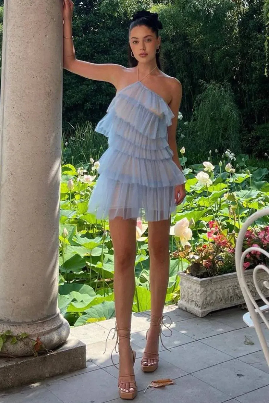 The Bar - Lou Dress in Azure