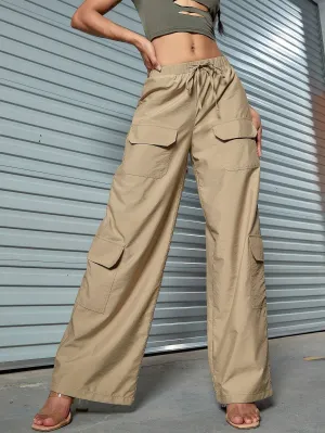 Versatile Cargo Pants With Flap Pocket