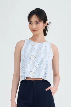 Vinny Eyelet Embroidered Top
