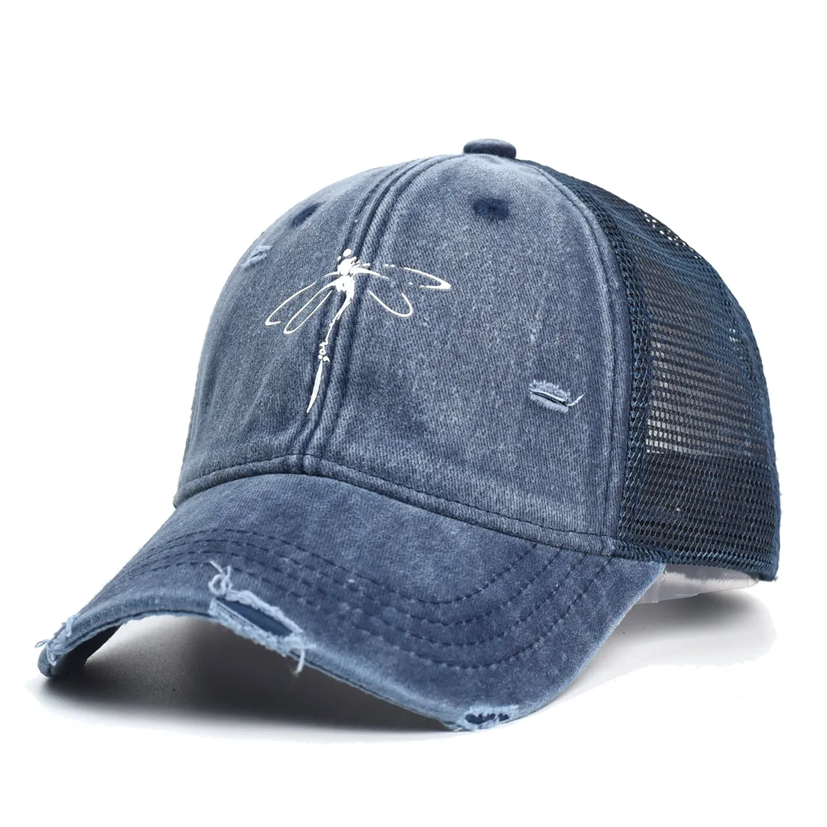 Vintage Dragonfly Trucker Hat - Fushia