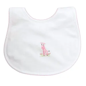 Vintage Giraffe Bib - Pink