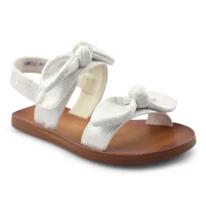 Whit Metallic Draped Micro/Pearl